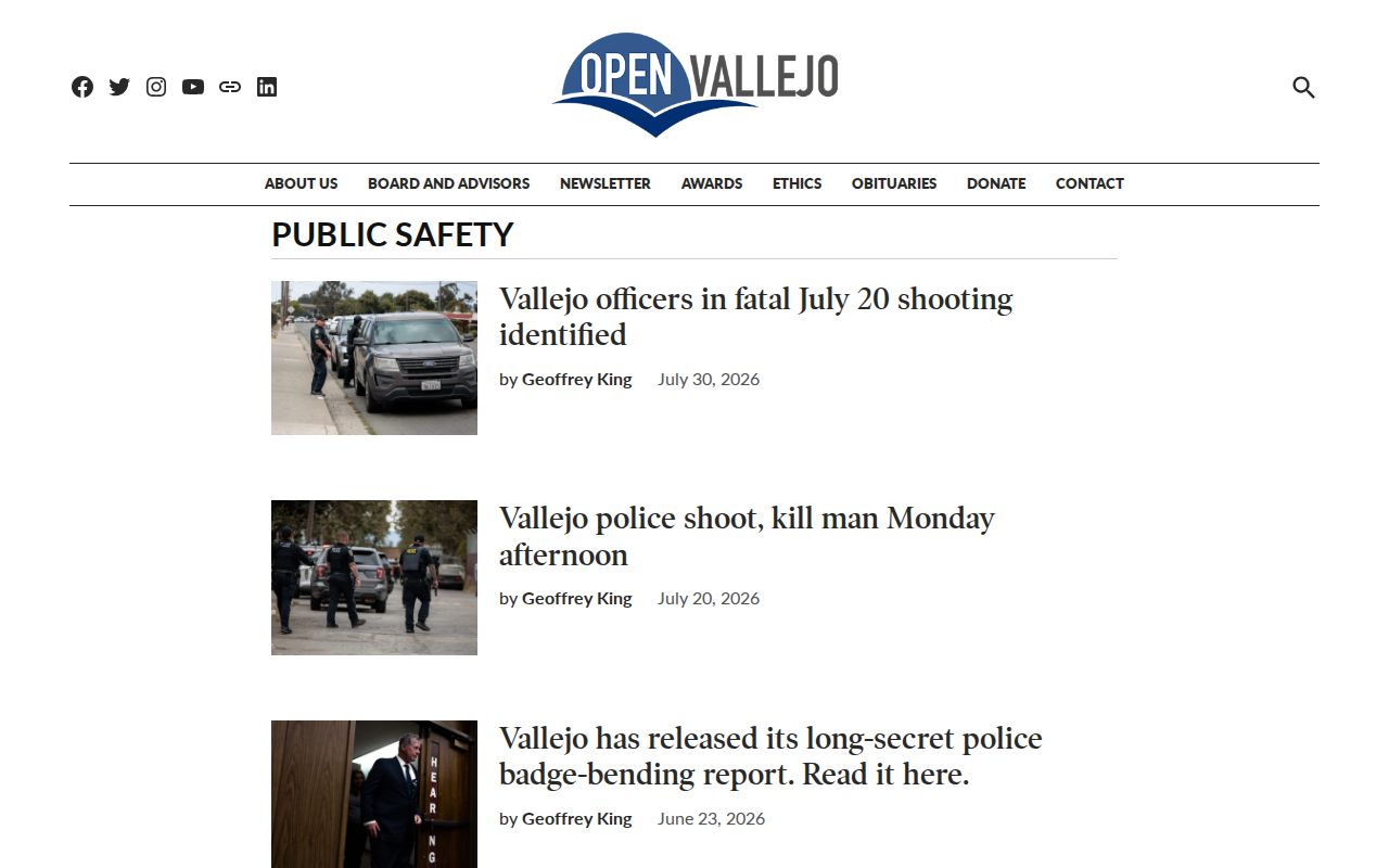 Solano County crime news stories in Open Vallejo Public Safety